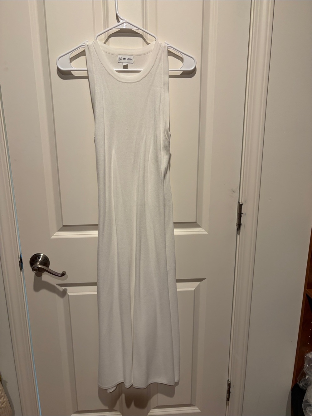 The Drop Sleeveless White Maxi Dress